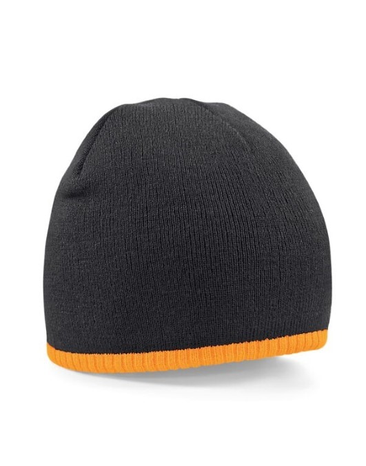 Two-Tone Pull On Beanie