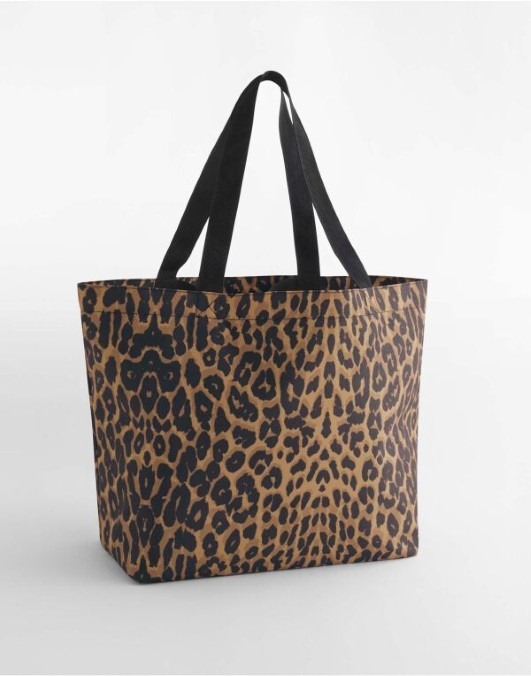 Leopard Print Carryall Tote Bag