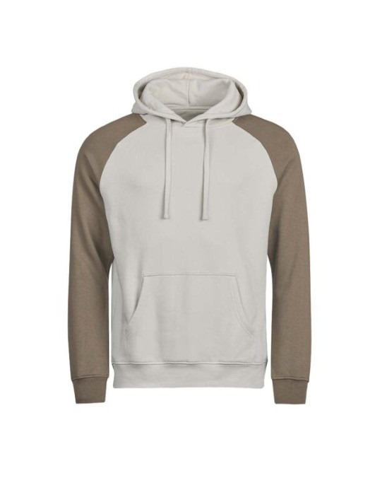 Unlabeled Two-Tone Hooded Sweatshirt