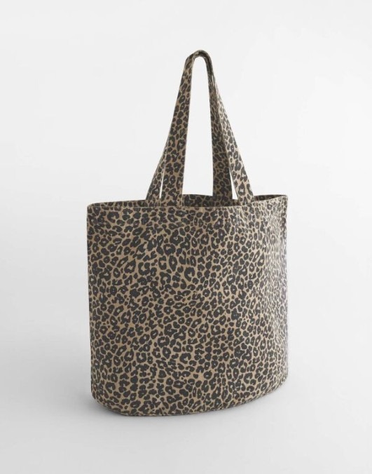 Leopard Print Canvas Shopper