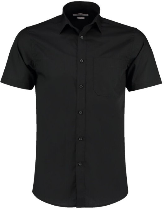 Tailored Fit Short Sleeve Poplin Shirt