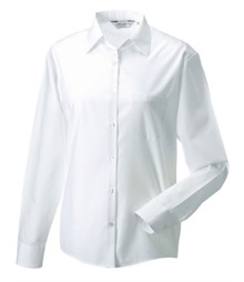 Ladies' Long Sleeve Classic Polycotton Poplin Shirt