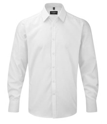 Men's Long Sleeve Tailored Herringbone Shirt