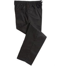 Unisex Elasticated Black Trouser