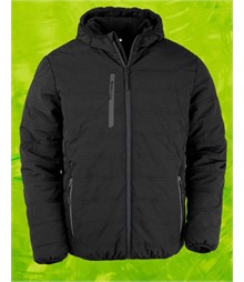 Black Compass Padded Winter Jacket