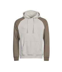 Unlabeled Two-Tone Hooded Sweatshirt