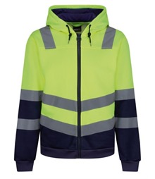 Pro Hi Vis Full Zip Hoodie