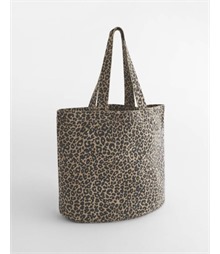 Leopard Print Canvas Shopper