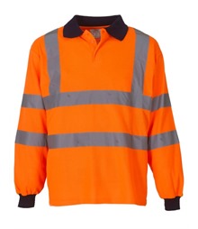Hi-Vis Long Sleeve Polo Shirt