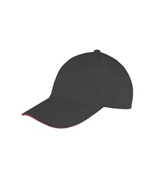 Memphis Brushed Cotton Low Profile Sandwich Peak Cap