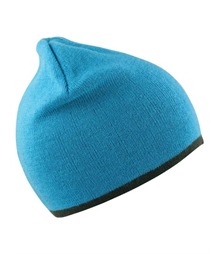Soft Feel Cuffless Reversible Beanie