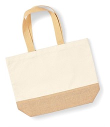 Jute Base Canvas Tote