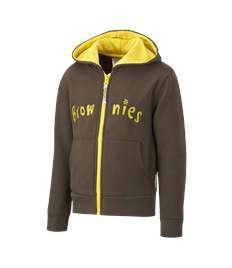 Brownie Hooded Zipper